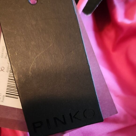 Nwt Pinko Italy magenta frilled dress Size 8 - Picture 6 of 12